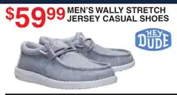 Dunham's Sports HEY DUDE MEN'S WALLY STRETCH JERSEY CASUAL SHOES offer