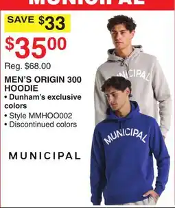 Dunham's Sports MEN'S ORIGIN 300 HOODIE offer
