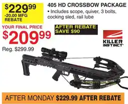 Dunham's Sports 405 HD CROSSBOW PACKAGE offer