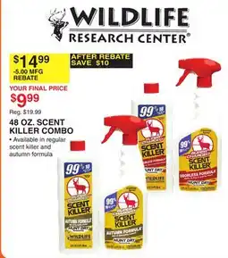 Dunham's Sports 48 OZ. SCENT KILLER COMBO offer