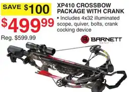 Dunham's Sports BARNETT XP410 CROSSBOW PACKAGE WITH CRANK offer