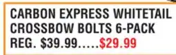 Dunham's Sports CARBON EXPRESS WHITETAIL CROSSBOW BOLTS 6-PACK offer