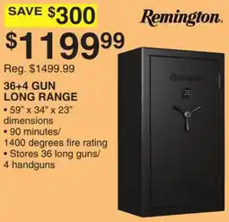 Dunham's Sports REMINGTON 36+4 GUN LONG RANGE offer