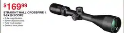 Dunham's Sports STRAIGHT WALL CROSSFIRE II 3-9X50 SCOPE offer