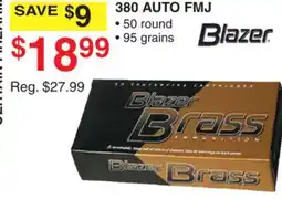 Dunham's Sports BLAZER 380 AUTO FMJ offer