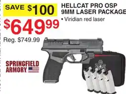 Dunham's Sports HELLCAT PRO OSP 9MM LASER PACKAGE offer