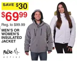 Dunham's Sports MEN'S OR WOMEN'S INSULATED JACKET offer