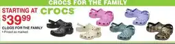 Dunham's Sports CLOGS FOR THE FAMILY offer