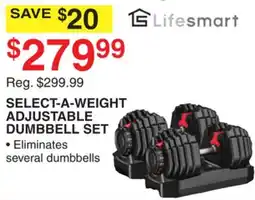 Dunham's Sports SELECT-A-WEIGHT ADJUSTABLE DUMBBELL SET offer