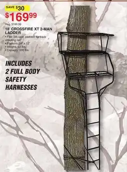 Dunham's Sports 18' CROSSFIRE XT 2-MAN LADDER offer