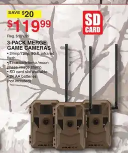 Dunham's Sports 3-PACK MERGE GAME CAMERAS offer