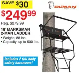 Dunham's Sports 18' MARKSMAN 2-MAN LADDER offer