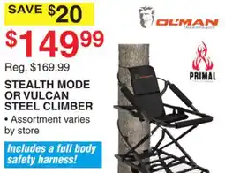 Dunham's Sports STEALTH MODE OR VULCAN STEEL CLIMBER offer