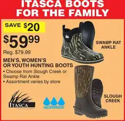 Dunham's Sports MEN'S, WOMEN'S OR YOUTH HUNTING BOOTS offer