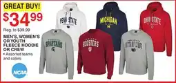 Dunham's Sports MEN'S, WOMEN'S OR YOUTH FLEECE HOODIE OR CREW offer