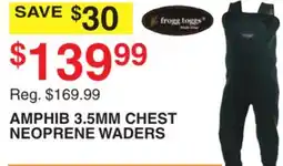 Dunham's Sports AMPHIB 3.5MM CHEST NEOPRENE WADERS offer