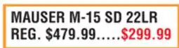 Dunham's Sports MAUSER M-15 SD 22LR offer