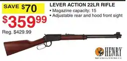 Dunham's Sports LEVER ACTION 22LR RIFLE offer