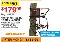 Dunham's Sports 18'6 DROPTINE HD 1.5-MAN LADDER offer