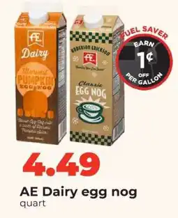 Hy-Vee AE Dairy egg nog offer