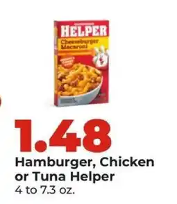 Hy-Vee Hamburger, Chicken or Tuna Helper offer