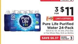 ShopRite Pure Life Purified Water 24-Pack offer