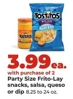 Hy-Vee Tostitos Party Size offer