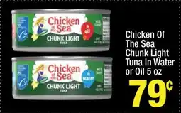 Super King Markets Chicken Of The Sea Chunk Light Tuna In Water or Oil 5 oz offer