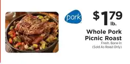 ShopRite WHOLE PORK PICNIC ROAST offer