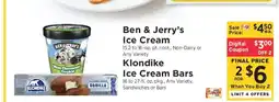 ShopRite Ben & Jerry's Ice Cream offer
