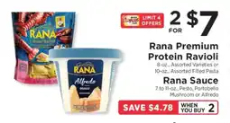 ShopRite Rana Premium Protein Ravioli & Rana Sauce offer