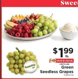ShopRite Green Seedless Grapes offer