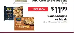 ShopRite Rana Lasagna or Meals offer