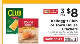 ShopRite Kellogg's Club or Town House Crackers offer