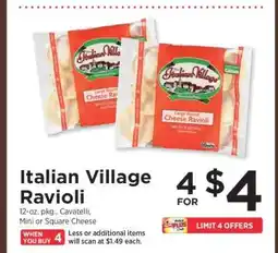 ShopRite Italian Village Ravioli offer