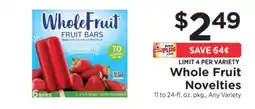 ShopRite Whole Fruit Novelties offer