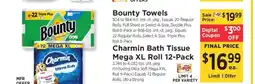 ShopRite Charmin Bath Tissue Mega XL Roll 12-Pack offer