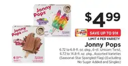 ShopRite Jonny Pops offer