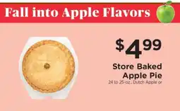 ShopRite Store Baked Apple Pie offer