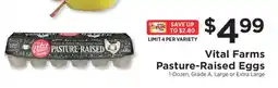 ShopRite Vital Farms Pasture Raised Eggs offer