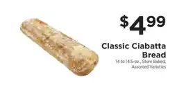 ShopRite Classic Ciabatta Bread offer