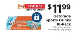 ShopRite Gatorade Sports Drinks 18-Pack offer