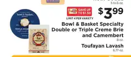 ShopRite Bowl & Basket Specialty Double or Triple Creme Brie and Camembert offer