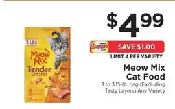 ShopRite Meow Mix Cat Food offer