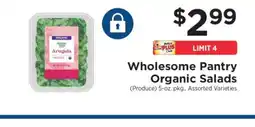 ShopRite Wholesome Pantry Organic Salads offer