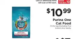 ShopRite Purina ONE Cat Food offer