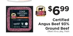 ShopRite Certified Angus Beef 93% Ground Beef offer