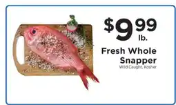 ShopRite Fresh Whole Snapper offer