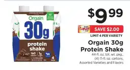 ShopRite Orgain 30g Protein Shake offer