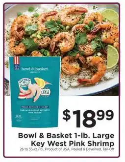 ShopRite Bowl & Basket 1-lb. Large Key West Pink Shrimp offer